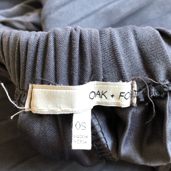 OAK+FORT Accordion Style Gray Skirt One Size - Picture 7 of 7